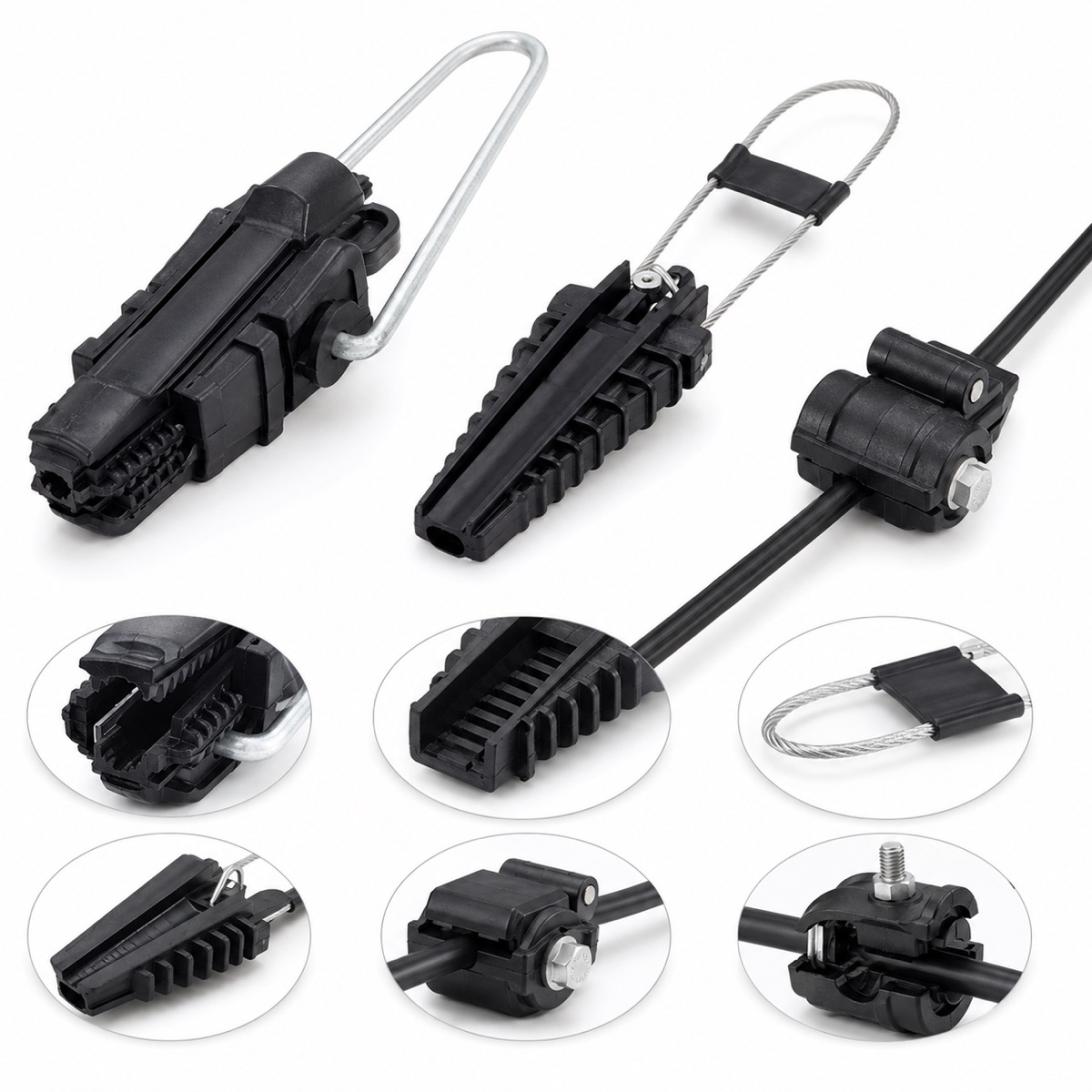 FTTH drop cable clamp